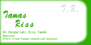 tamas riss business card